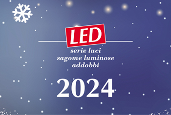 Serie luci, sagome luminose e addobbi natalizi - Rosa Christmas